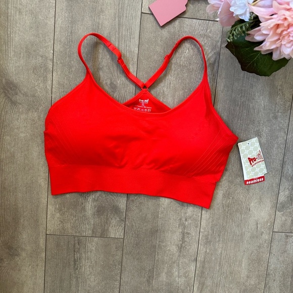 New Pro-Fit Woman’s XL Seamless Sports Bra Moisture Wicking Convertible Straps - Picture 5 of 15